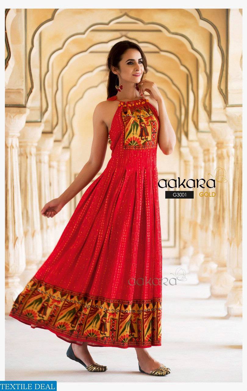 aakara Gold vol-3 Wholesale spaghetti style gowns